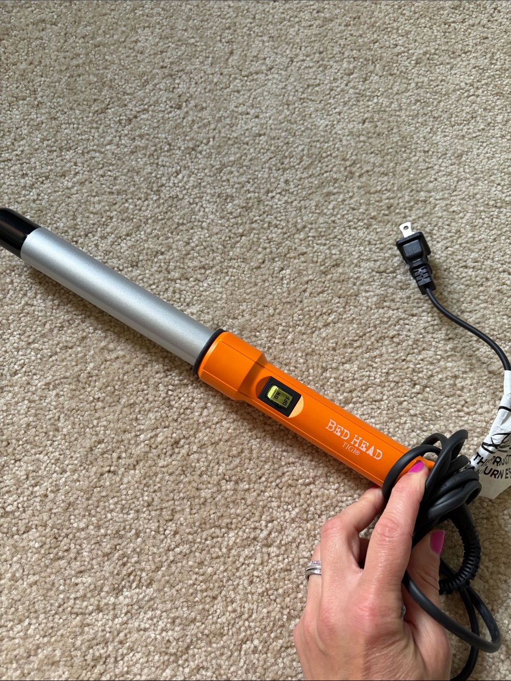 Bed Head Orange and Silver Curling Wand